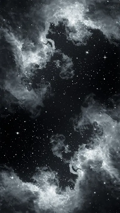 Can silence speak louder than the stars ✨🤍🌑