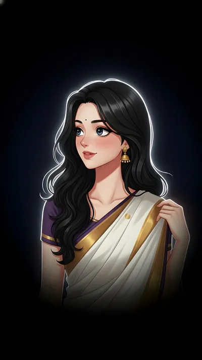 A beautiful girl in different pose in traditional look.