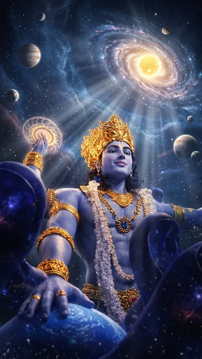 Lost in the melody of Lord Vishnu 🙏🏻 Narayan_ kxish_ai