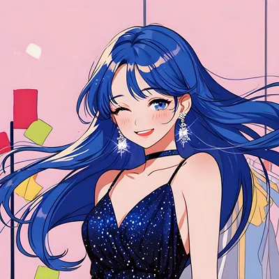 Sparkling mermaid anime girl-cute anime girl