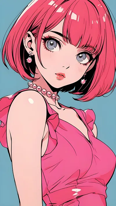 Bubble gum anime girl 