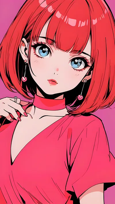 Cute candy anime girl wallpaper 