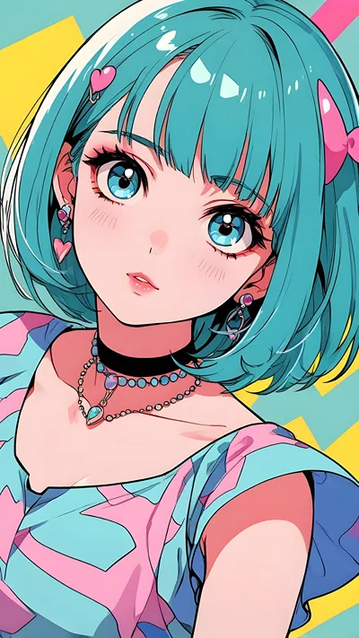 Cute anime girl wallpaper 