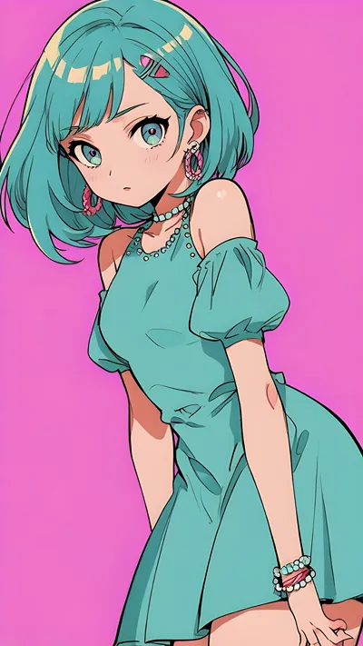 Cute anime girl wallpaper 