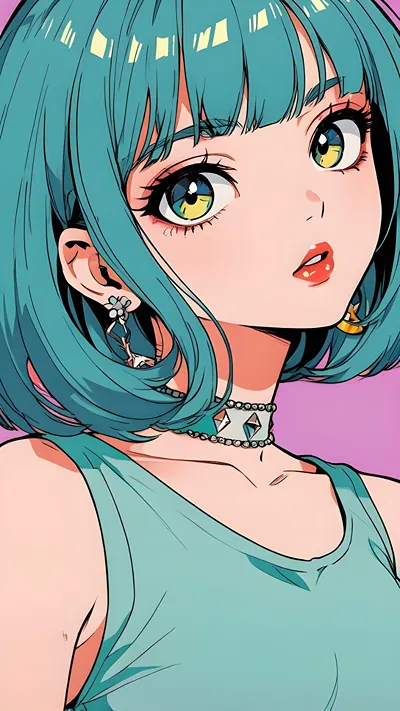 Cute anime girl wallpaper 