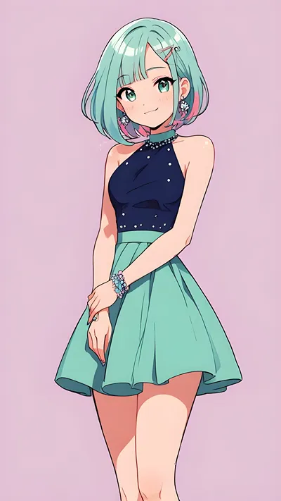 Cute anime girl wallpaper 