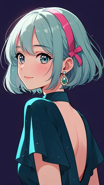 Cute anime girl wallpaper 