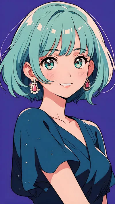 Anime girl smilling wallpaper 