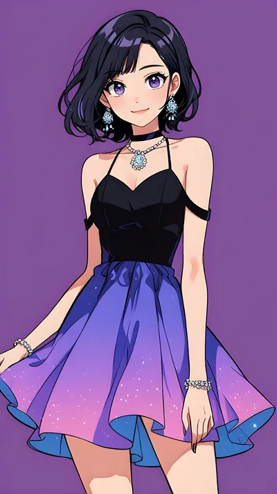 Cute anime girl wallpaper 