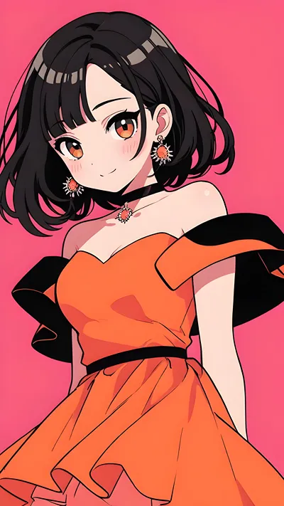 Cute anime girl wallpaper 