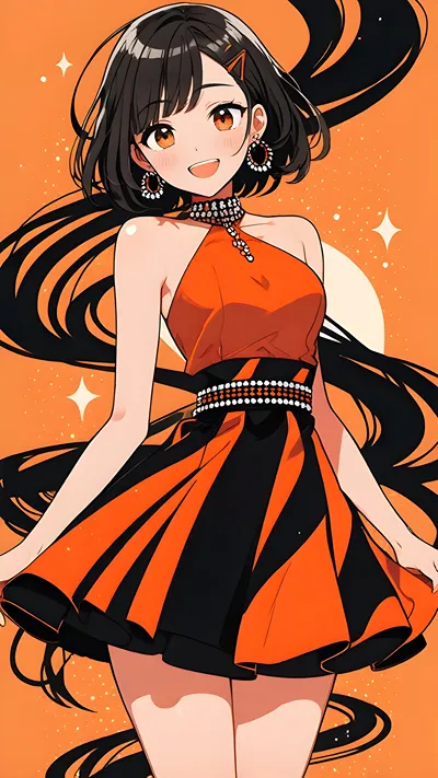 Cute anime girl wallpaper 