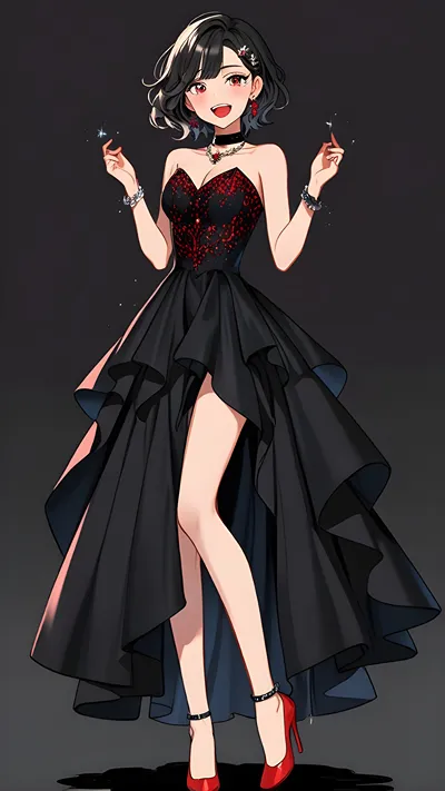 Cute fancy anime girl wallpaper