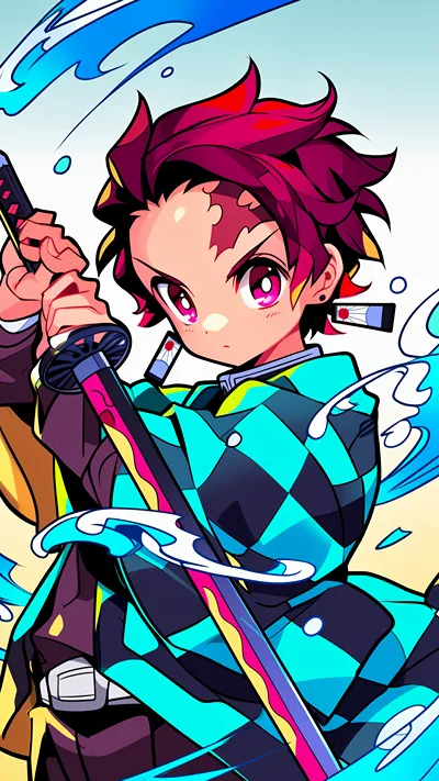 Demon slayer characters in chibi style part 1