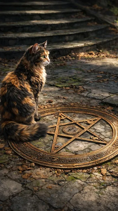 Cat of the Shadowed Sanctuary