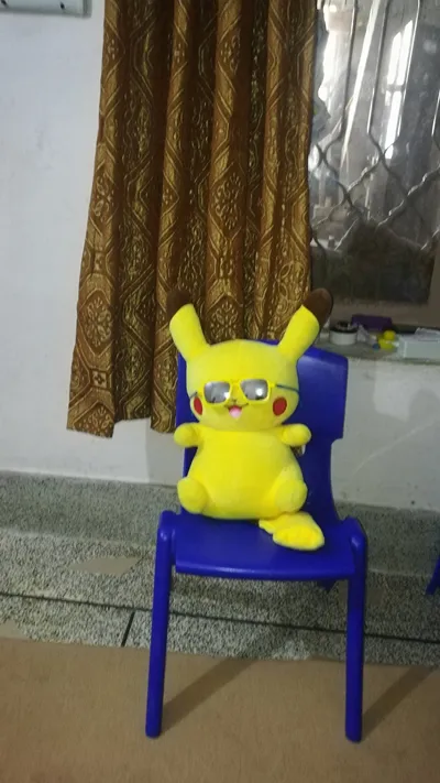 Pikachu wore glasses children made them funny