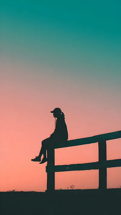 Sitting with the Colors of Dusk