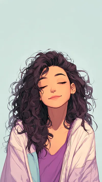 Silent smile peaceful soul