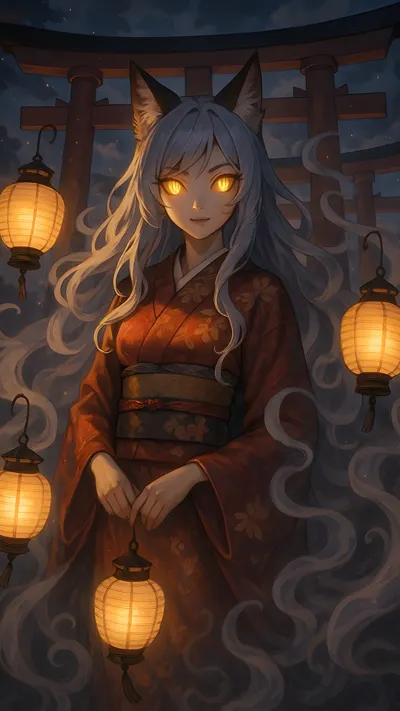 Chinese kitsune girl ghost