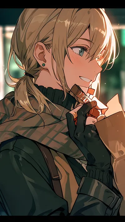 Beautiful winter girl