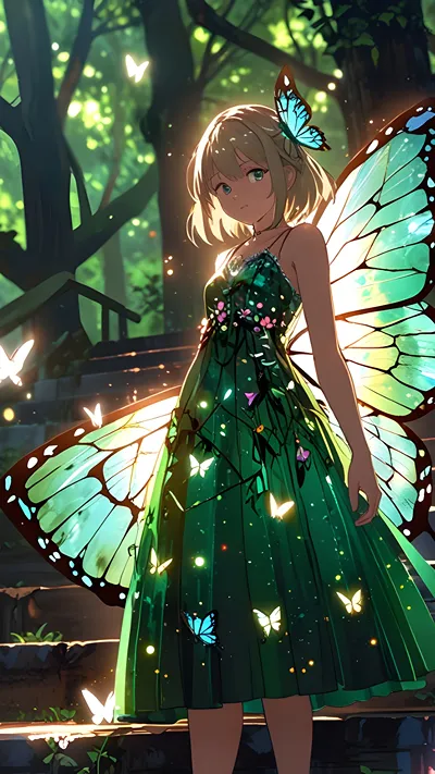 Beautiful fairy girl anime