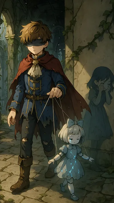 Anime blind prince and a puppet girl  