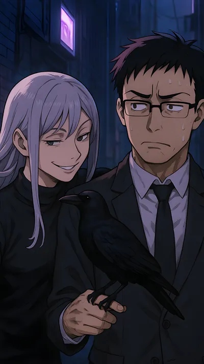 Fanart of Mei Mei and Atsuya Kusakabe from the series Jujutsu Kaisen.