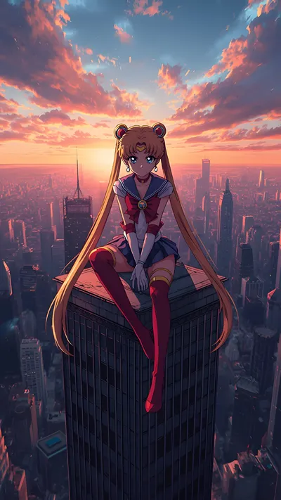 beautiful anime sailor moon scenery 