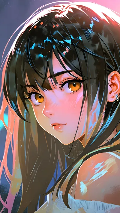 Besutiful anime girl 