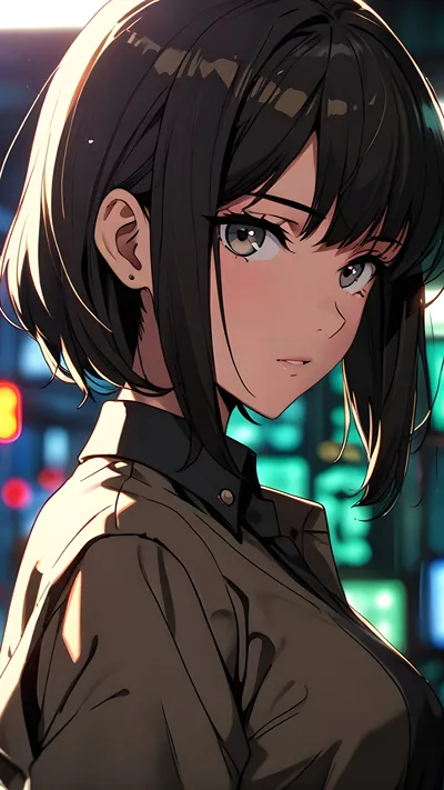 Beautiful anime girl 