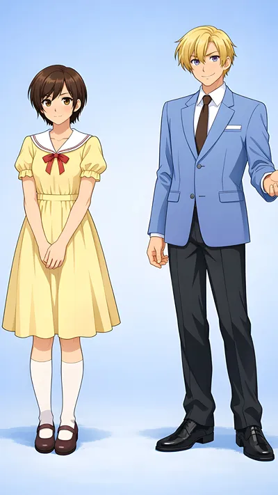 Anime swap challenge of harui and tamaki