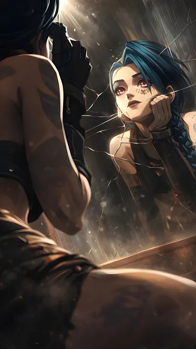 jinx fan art (Arcane)