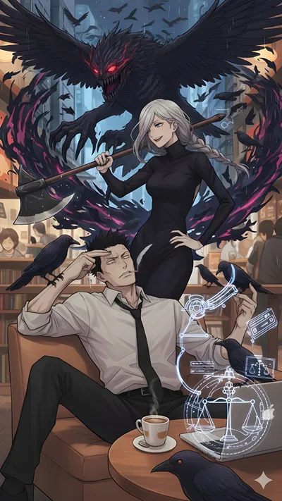 Fanart of Mei Mei and Atsuya Kusakabe from the series Jujutsu Kaisen.