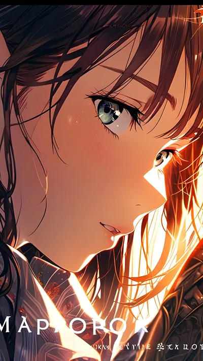 Radiant flare stair anime girl ai