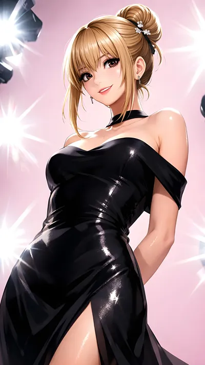 Anime character as model Misa ai