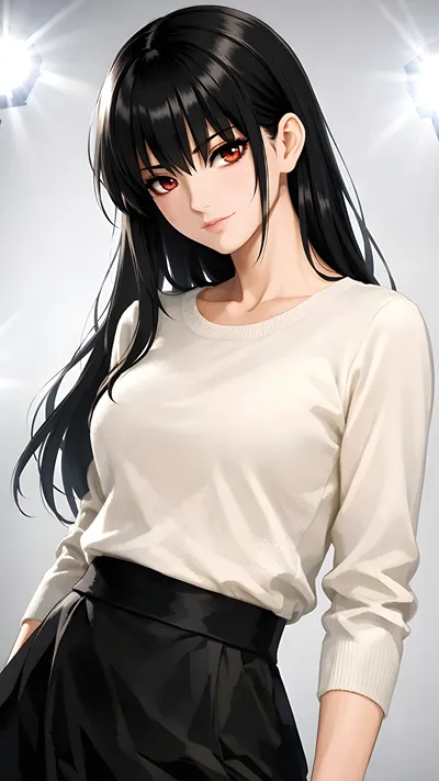 Anime character as model yor ai