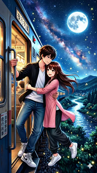 Beautiful Train Journey With Beautiful Love 😘💕