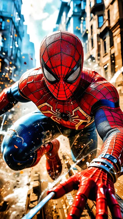 Spiderman action wallpaper