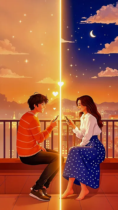 Couple far away close to eachother 💕