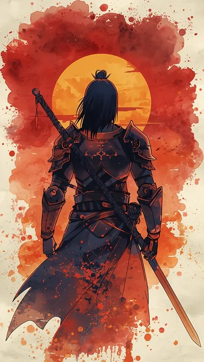 Anime Watercolor Wallpaper 