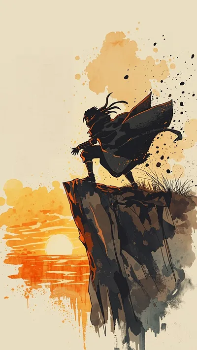 Anime Watercolor Wallpaper