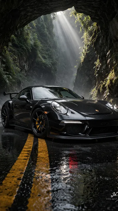 Porsche wallpaper dark Highway
