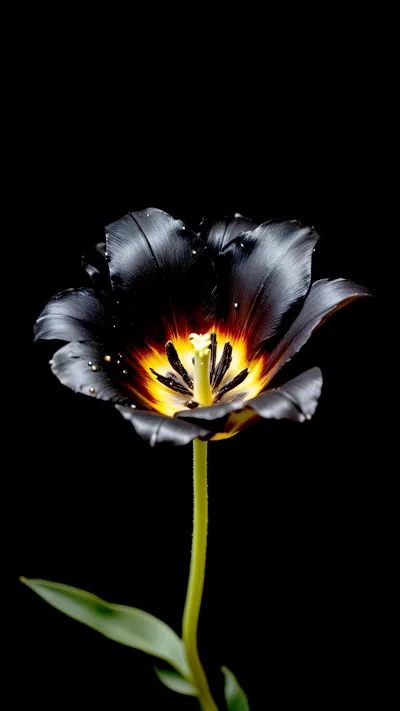 A Dark Bloom Ignited by Fire at the Heart of Silence