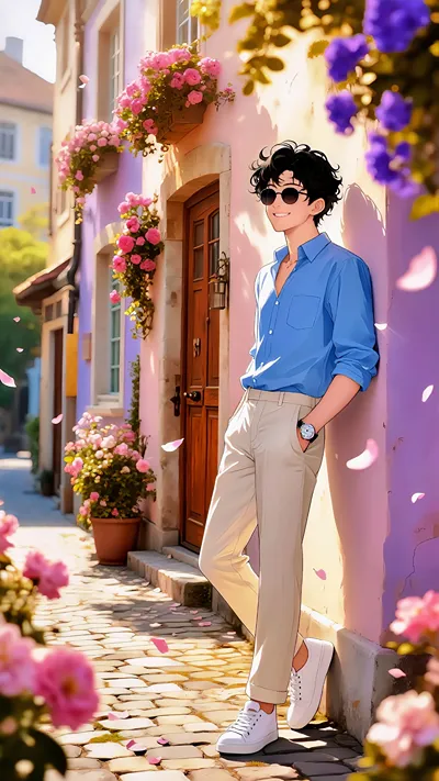 Handsome 🥰 Flower street ❣️