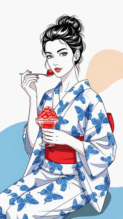 Strawberry Summer Nagel's Yukata Treat