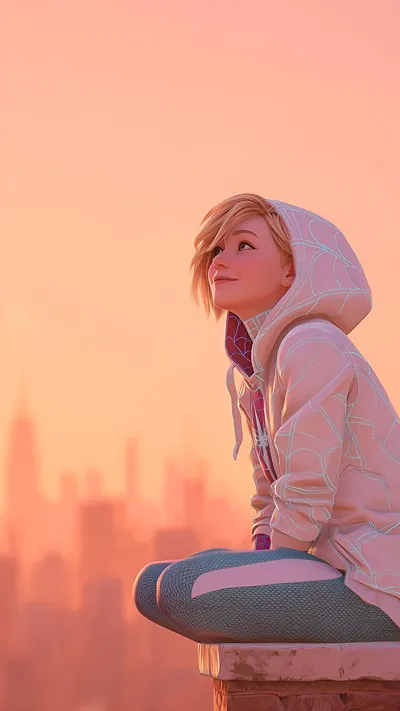 Spider girl full hd anime wallpaper