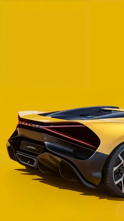 Yellow Hypercar Wallpaper 4K