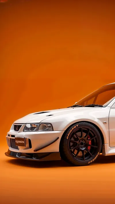 White Sports Car Wallpaper 4K