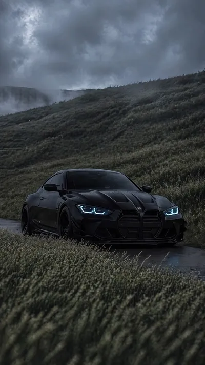 Black BMW M4 Wallpaper 4K