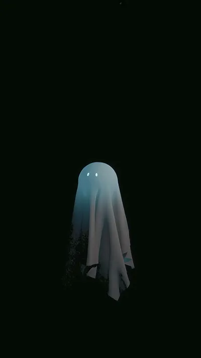 Cute Ghost Wallpaper 4K Mobile