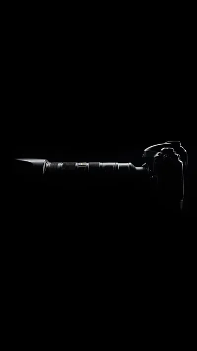 DSLR Lens Dark Photography Background